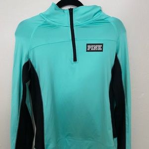 Women’s Blue/Green PINK quarter zip. Size medium